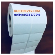 Cuộn giấy decal in nhãn mã vạch barcode 2 tem 72×22