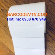 Decal giấy in tem nhãn mã vạch 50×40 cuộn 2 tem/hàng