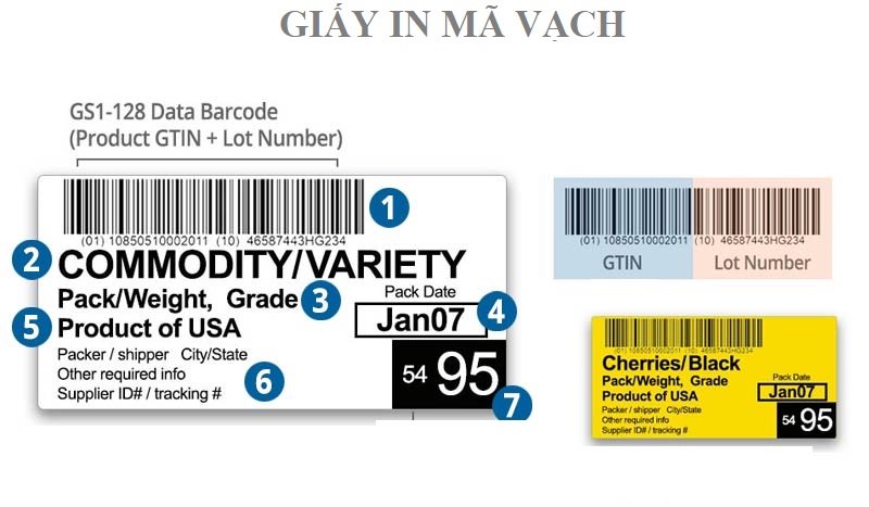 Giấy decal in tem nhãn mã vạch barcode theo dõi dòng đời sản phẩm