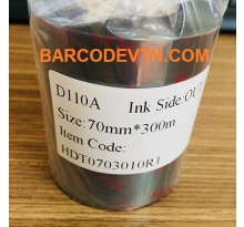 Ribbon Mực in mã vạch resin D110A 70×300