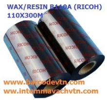 Mực In Mã Vạch Wax / Resin B110A Ricoh 110mm x 300m