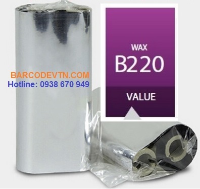 Ribbon in mã vạch wax B220 110x75 ITW