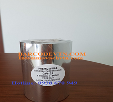 Ribbon mực in mã vạch wax premium CW121 110×300