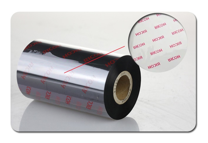 Ribbon mực in mã vạch wax resin B110A 80x300 ricoh