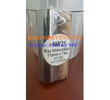 Ruy băng mực in tem nhãn mã vạch wax 110mm x 74m