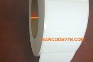 Giấy decal in mã vạch pvc 60×40 dạng cuộn 100m