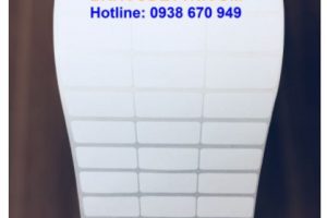 Giấy decal in mã vạch 35×15 50m dạng cuộn 3 tem