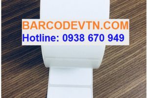 Giấy decal in mã vạch nhiệt 45×25 1 tem dạng cuộn