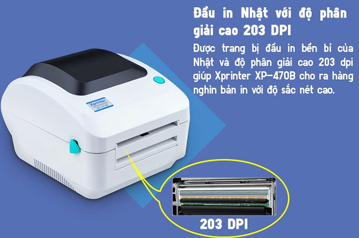 Máy in mã vạch Xprinter XP 470B