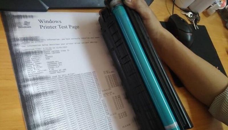 Lỗi mực không bám vào giấy