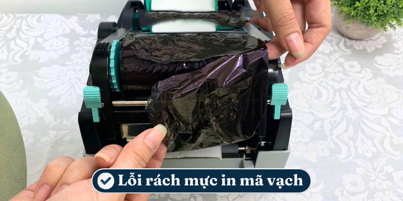 Lỗi rách ribbon mã vạch
