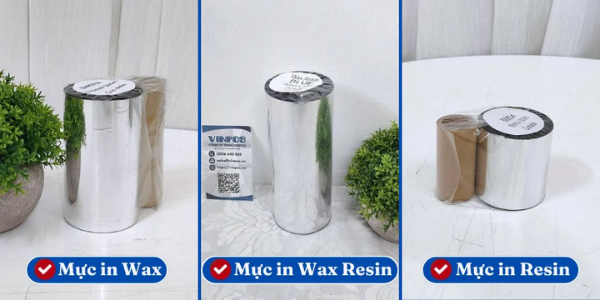 So sánh mực in Wax, Wax-Resin và Resin